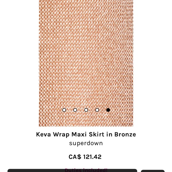 Kevin wrap maxi skirt in bronze from revolve - Picture 5 of 5